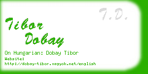 tibor dobay business card